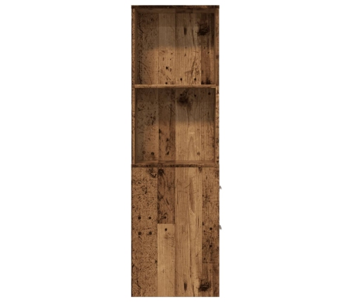 Šaurs Vannasistabas Skapis Ar Riteņiem, Veca Koka Krāsā Vidaxl