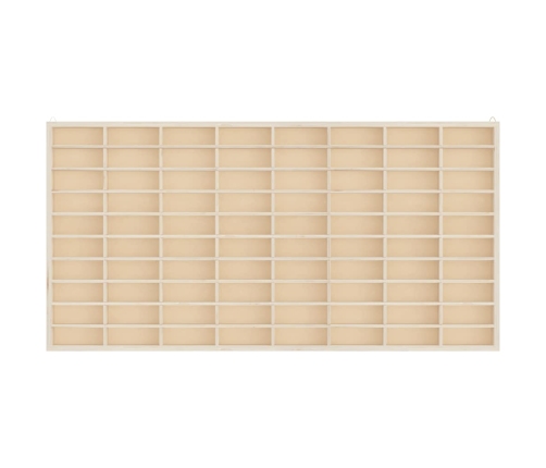 vidaXL sienas displeja skapis ar 80 nodalījumiem, 80x4,5x40,5 cm