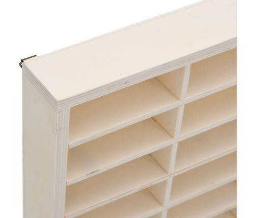 vidaXL sienas displeja skapis ar 80 nodalījumiem, 80x4,5x40,5 cm