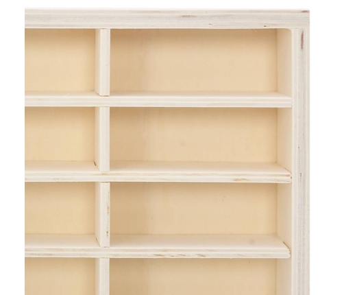 vidaXL sienas displeja skapis ar 80 nodalījumiem, 80x4,5x40,5 cm