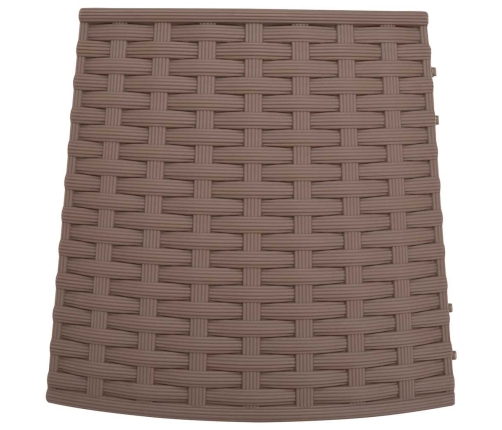 vidaXL Ziemassvētku eglītes svārki brūni Ø65x23 cm Plastmasa