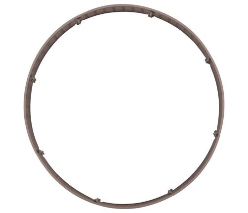 vidaXL Ziemassvētku eglītes svārki brūni Ø65x23 cm Plastmasa