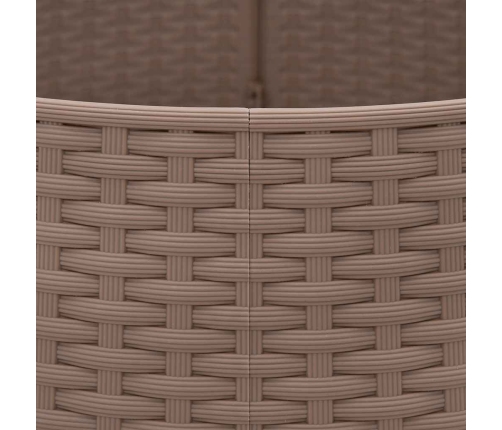 vidaXL Ziemassvētku eglītes svārki brūni Ø65x23 cm Plastmasa