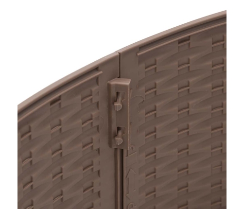 vidaXL Ziemassvētku eglītes svārki brūni Ø65x23 cm Plastmasa