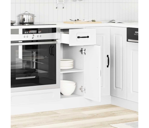 vidaXL virtuves apakšējai skapītis, Kalmar, balts, inženierijas koks