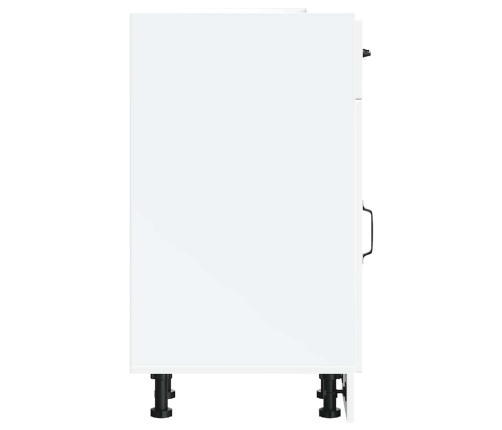 vidaXL virtuves apakšējai skapītis, Kalmar, balts, inženierijas koks