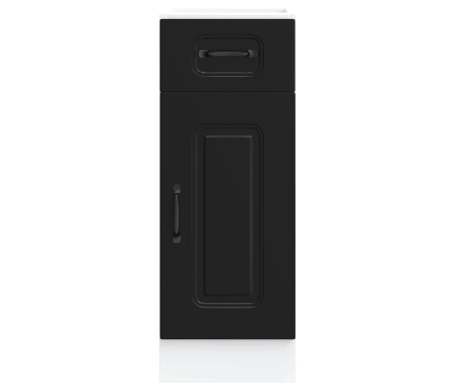 Virtuves Apakšējai Skapītis, Kalmar, Melns, Inženierijas Koks Vidaxl