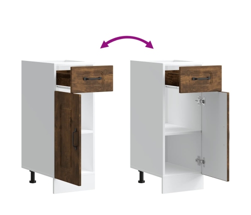 vidaXL virtuves apakšējai skapītis, Kalmar, ozola krāsa