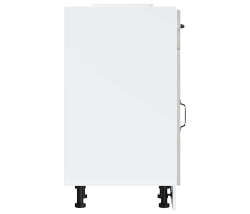 vidaXL virtuves apakšējai skapītis, Kalmar, pelēka koka