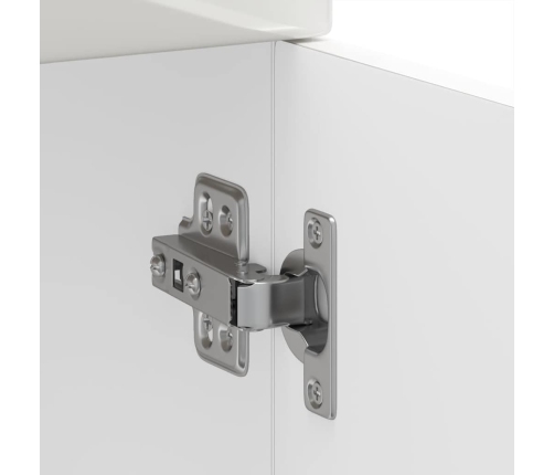 vidaXL virtuves apakšējai skapītis, Kalmar, spīdīgi balta