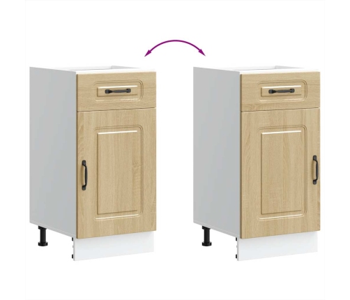 Virtuves Apakšējai Skapītis, Kalmar, Ozolkoka Vidaxl