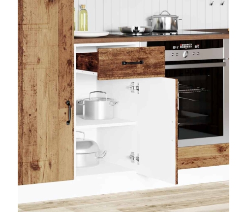 vidaXL virtuves apakšējai skapītis, Kalmar, veca koka