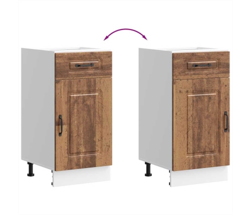 vidaXL virtuves apakšējai skapītis, Kalmar, veca koka