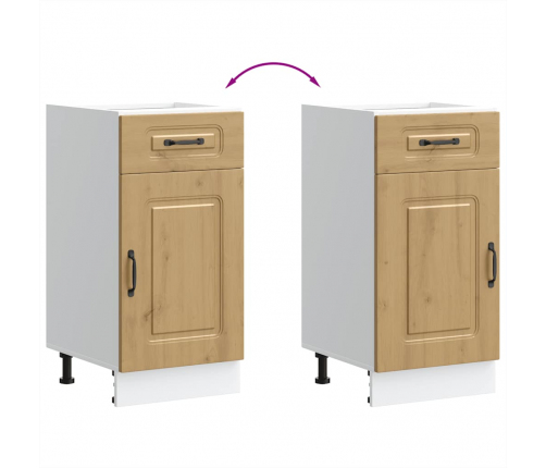 vidaXL virtuves apakšējai skapītis, Kalmar, koka karas