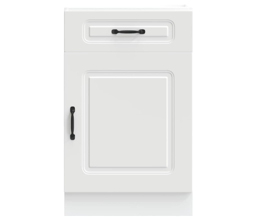 vidaXL virtuves apakšējai skapītis, Kalmar, balts, inženierijas koks