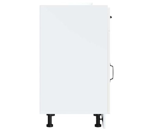 vidaXL virtuves apakšējai skapītis, Kalmar, balts, inženierijas koks