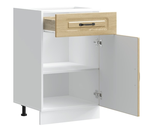 vidaXL virtuves apakšējai skapītis, Kalmar, ozolkoka