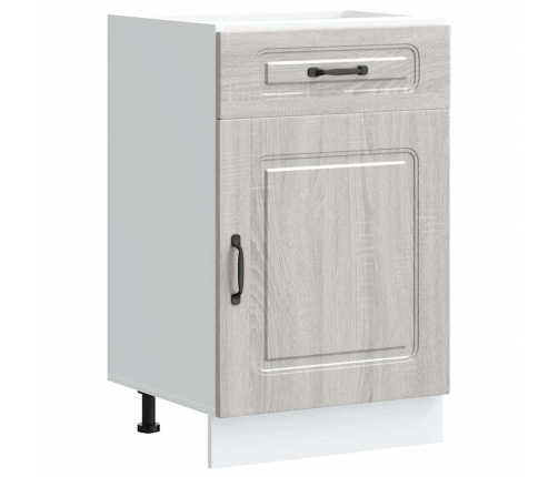 vidaXL virtuves apakšējai skapītis, Kalmar, pelēka koka