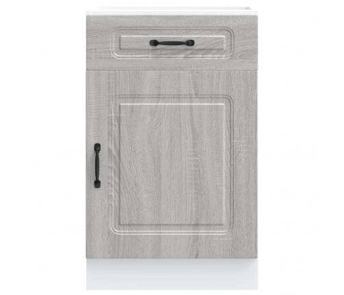 vidaXL virtuves apakšējai skapītis, Kalmar, pelēka koka