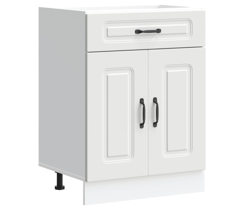 vidaXL virtuves apakšējai skapītis, Kalmar, balts, inženierijas koks