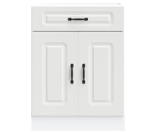 vidaXL virtuves apakšējai skapītis, Kalmar, balts, inženierijas koks