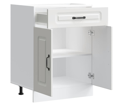 vidaXL virtuves apakšējai skapītis, Kalmar, balts, inženierijas koks