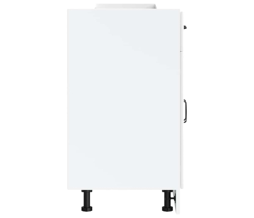 vidaXL virtuves apakšējai skapītis, Kalmar, spīdīgi balta