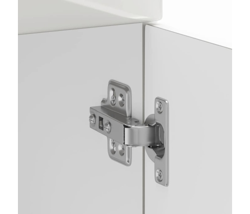 vidaXL virtuves apakšējai skapītis, Kalmar, spīdīgi balta