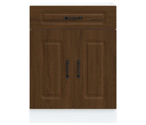 vidaXL virtuves apakšējai skapītis, Kalmar, brūna ozola