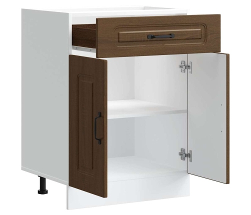 vidaXL virtuves apakšējai skapītis, Kalmar, brūna ozola