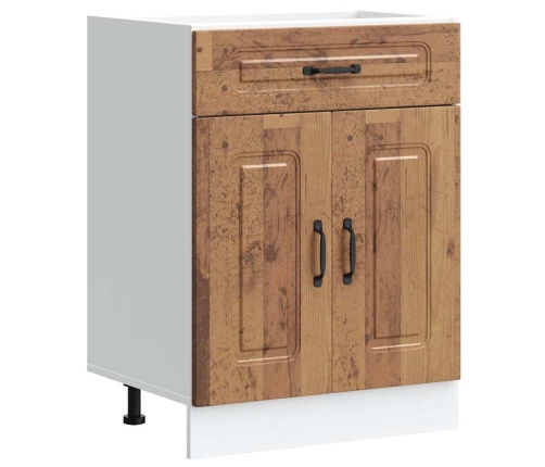 vidaXL virtuves apakšējai skapītis, Kalmar, veca koka