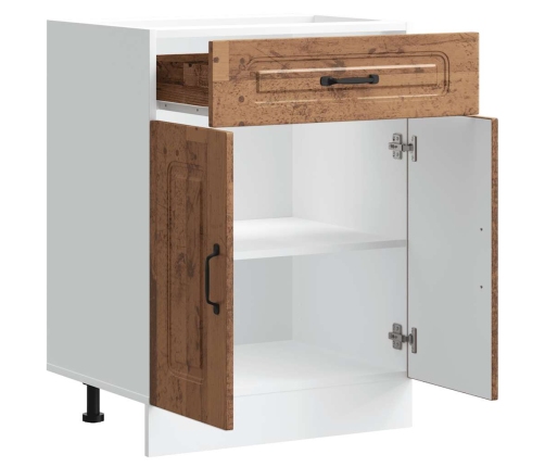 vidaXL virtuves apakšējai skapītis, Kalmar, veca koka