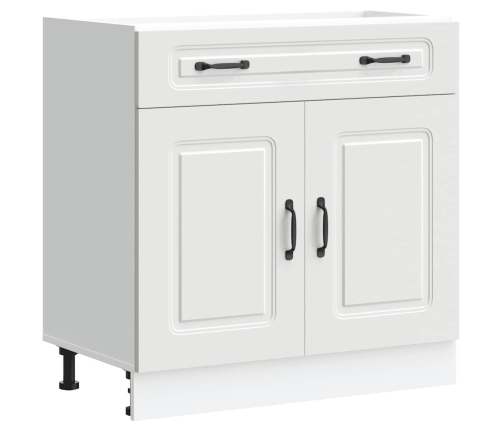 vidaXL virtuves apakšējai skapītis, Kalmar, balts, inženierijas koks