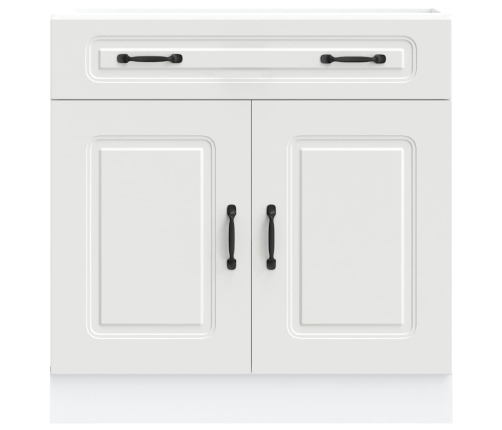 vidaXL virtuves apakšējai skapītis, Kalmar, balts, inženierijas koks
