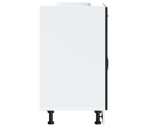 Virtuves Apakšējai Skapītis, Kalmar, Melns, Inženierijas Koks Vidaxl