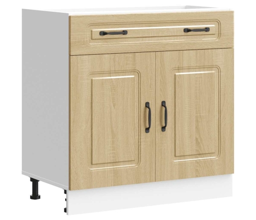 Virtuves Apakšējai Skapītis, Kalmar, Ozolkoka Vidaxl