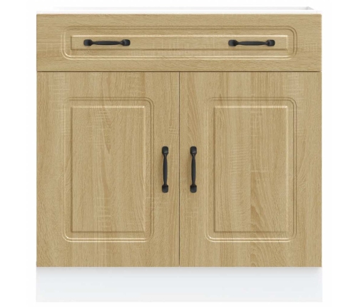 Virtuves Apakšējai Skapītis, Kalmar, Ozolkoka Vidaxl
