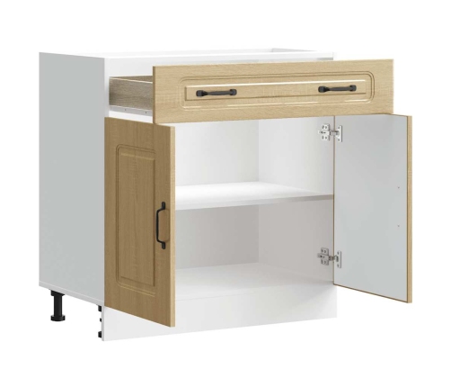 Virtuves Apakšējai Skapītis, Kalmar, Ozolkoka Vidaxl