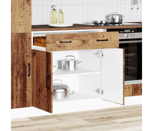 vidaXL virtuves apakšējai skapītis, Kalmar, veca koka