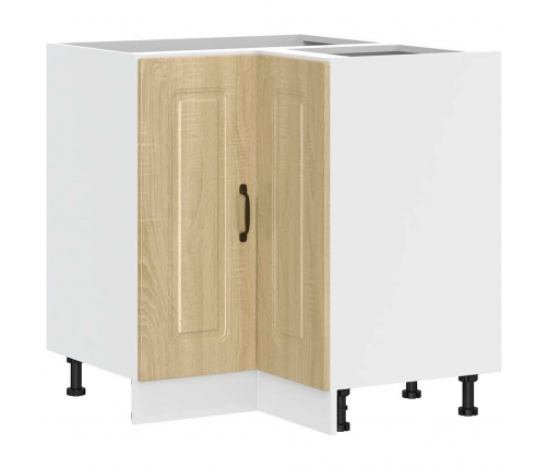 vidaXL virtuves stūra skapītis, Kalmar, ozolkoka, inženierijas koks