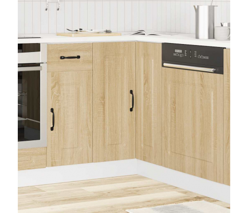 vidaXL virtuves stūra skapītis, Kalmar, ozolkoka, inženierijas koks