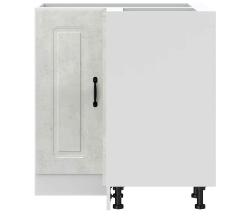 vidaXL virtuves stūra skapītis Kalmar betona pelēks inženierijas koks