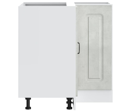 vidaXL virtuves stūra skapītis Kalmar betona pelēks inženierijas koks
