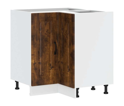 vidaXL virtuves stūra skapītis, Kalmar, ozola krāsa, inženierijas koks