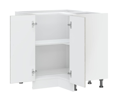 vidaXL virtuves stūra skapītis, Kalmar, pelēka koka, inženierijas koks