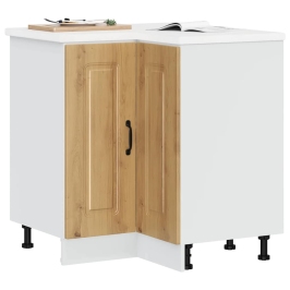 Virtuves Stūra Skapītis, Kalmar, Koka Krāsā, Inženierijas Koks Vidaxl