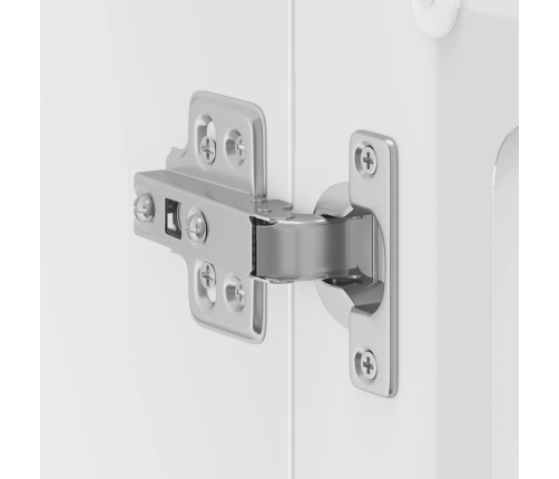 vidaXL virtuves sienas skapis ar stikla durvīm Kalmar balts