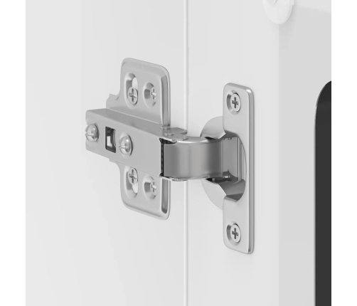 vidaXL virtuves sienas skapis ar stikla durvīm Kalmar melns