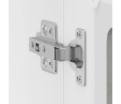 vidaXL virtuves sienas skapis ar stikla durvīm Kalmar betona pelēks