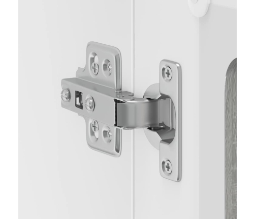 vidaXL virtuves sienas skapis ar stikla durvīm Kalmar pelēka koka